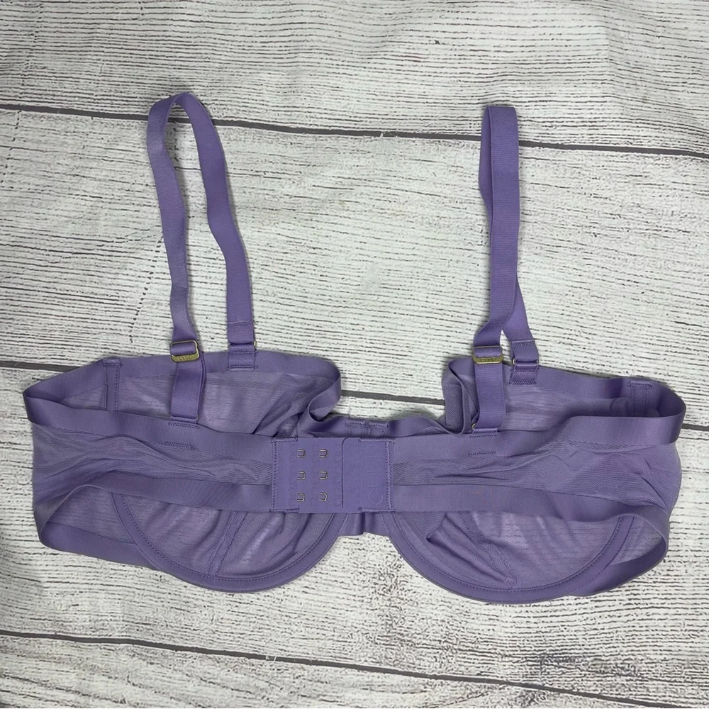 CUUP 40D Balconette Mesh Purple Bra - Picture 2 of 4